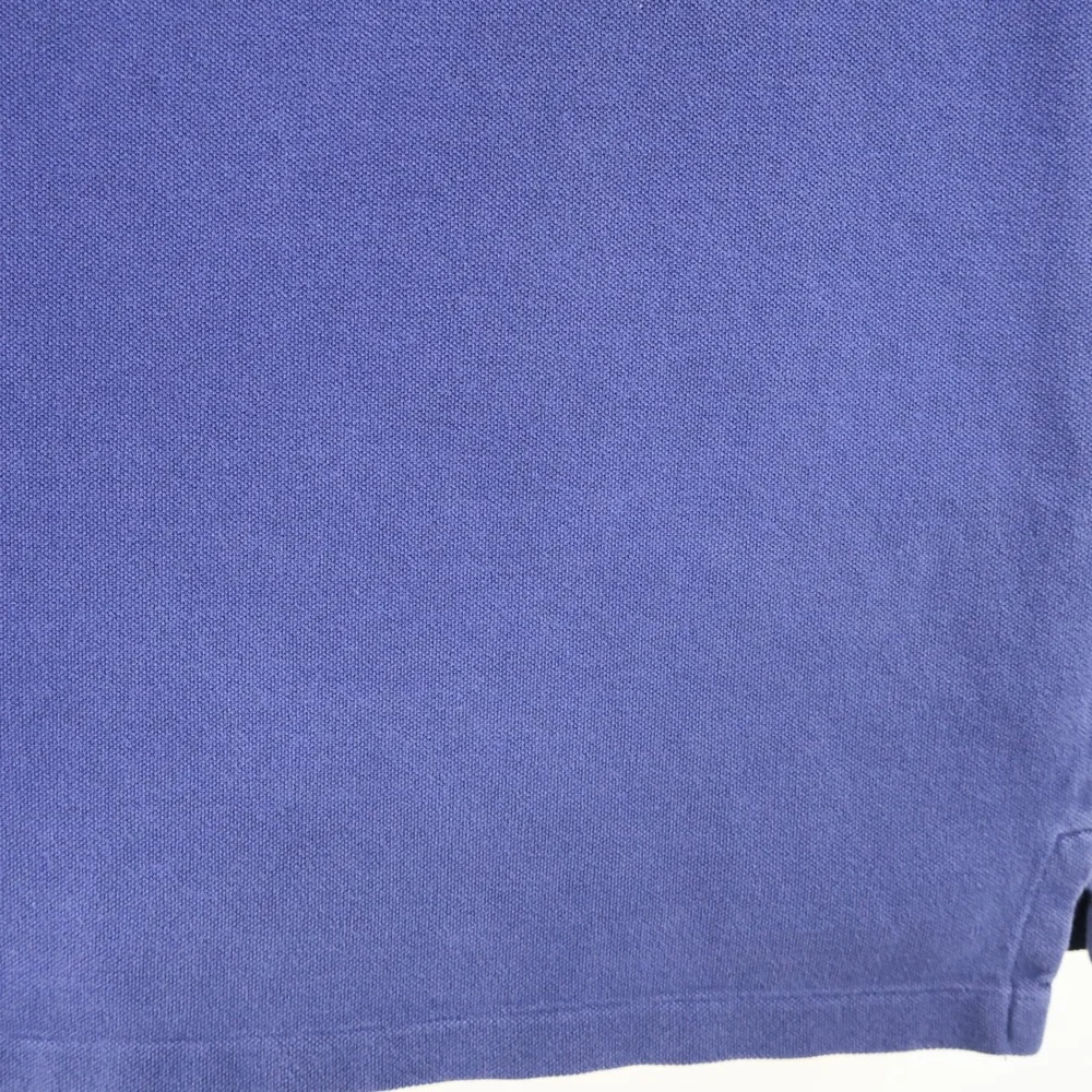 Polo Ralph Lauren Big Pony Custom Slim Fit Polo XL Navy Blue Cotton Mesh 3 Patch